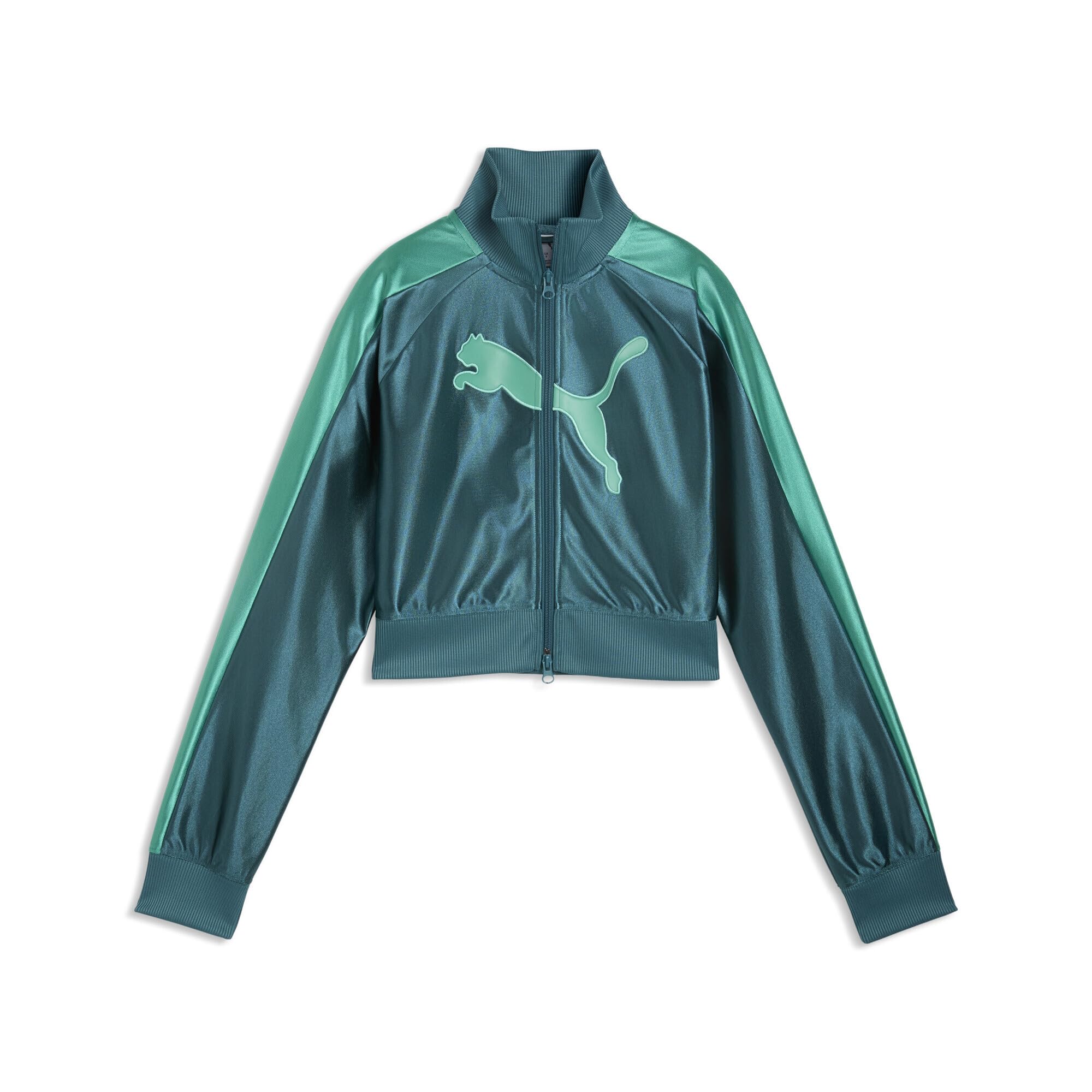 PUMA | FUTURE.PUMA.ARCHIVE Women's T7 Crop Track Jacket | Emerald