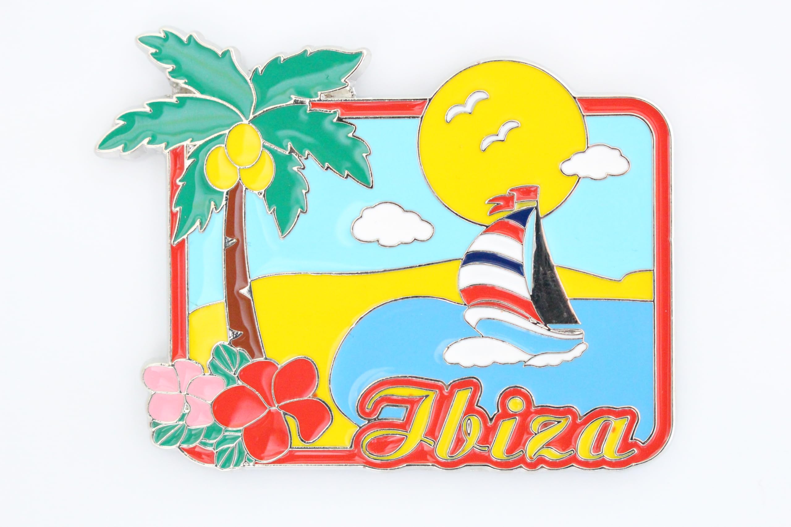 3D City Metal Fridge Magnets Country Holiday Souvenir London Paris NewYork Berlin Dubai Amsterdam Rome Prague Milan Barcelona Venice (Ibiza)