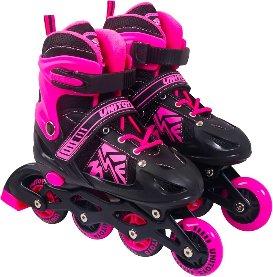 Patins Inline Unitoys 34-37 (M) Roda com LED e Bolsa Personalizada