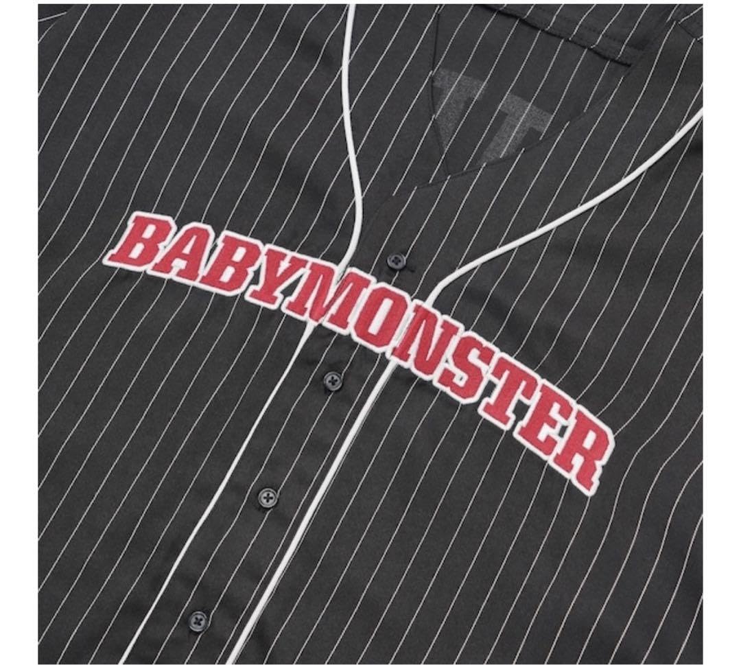 Amazon.co.jp: BABYMONSTER ベースボールシャツ ブラック Lサイズ 