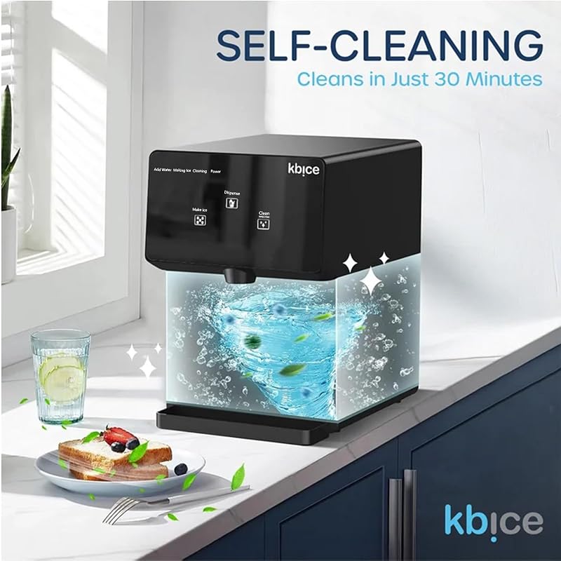 Portable Bullet Ice Maker, 24Lbs/24H, 10 Mins Fast Ice,Dual Water Fill image 4