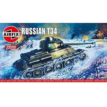 Airfix Vintage Classics Set Russian T34 58 Pieces