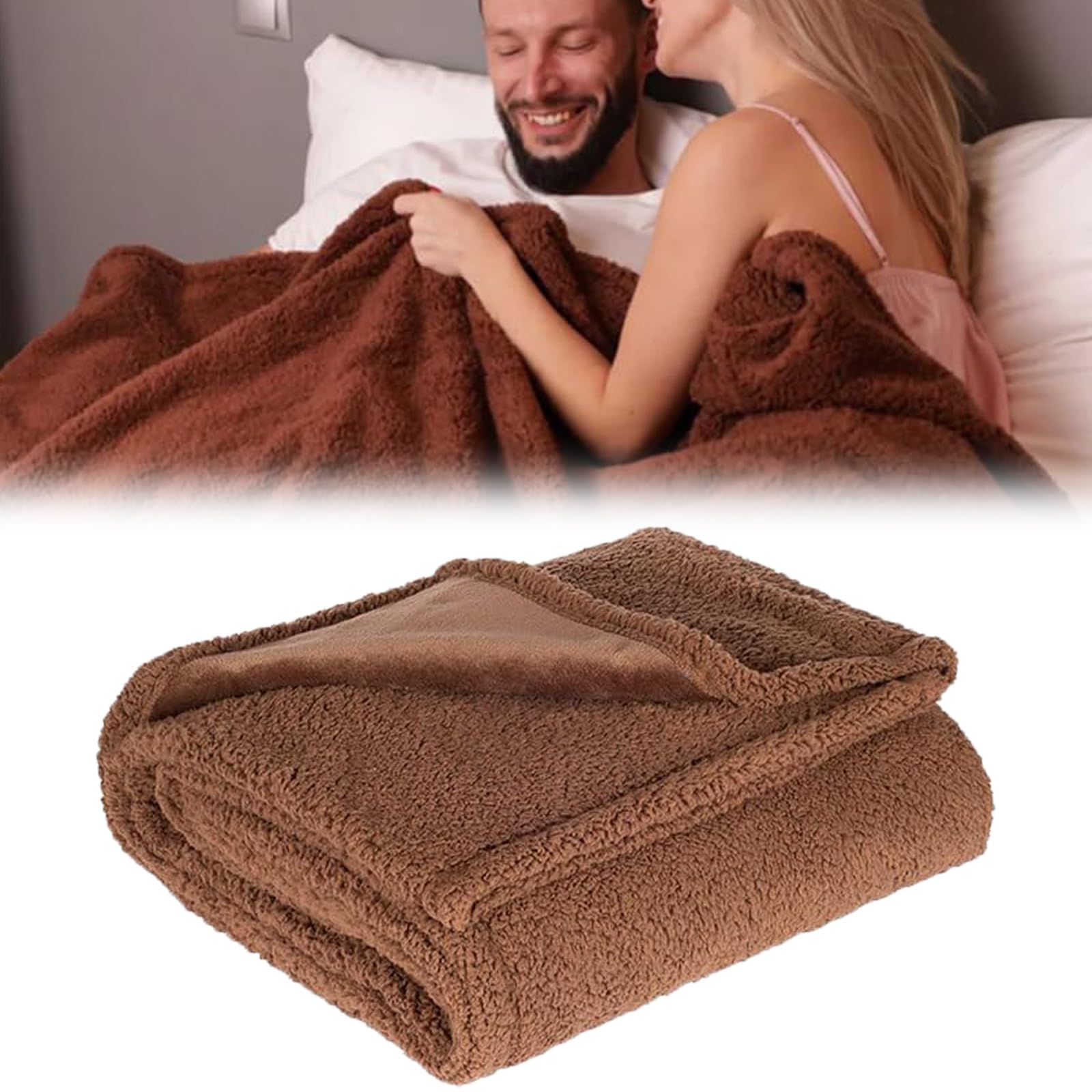 Loveblanket - The Waterproof Blanket, Love Blanket Waterproof for Couples, Multifunctional Waterproof Pet Blanket for Dog Cat, Protects Sofa Mattress and Furniture (Brown,57 in x 85 in)
