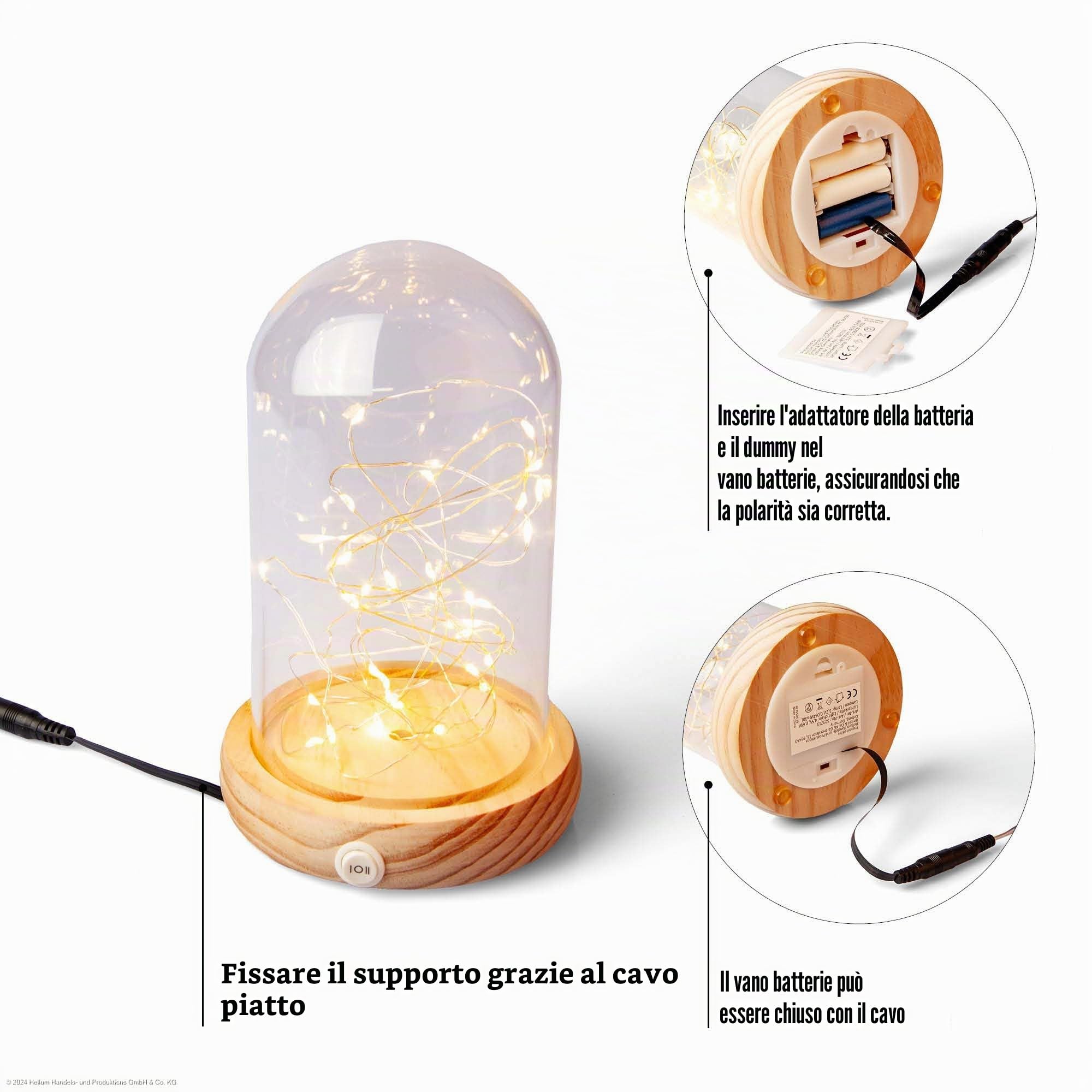 Hellum Adattatore per batterie, adattatore di alimentazione da 4,5 V per batterie AAA x 3, alimentazione sostitutiva con cavo da 1,8 m 150513