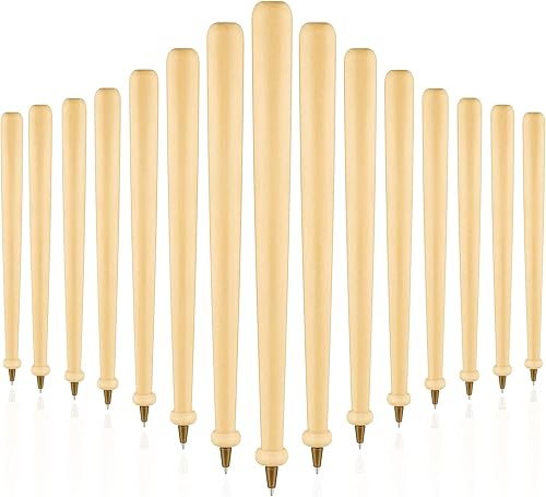 Zonon 15 bolígrafos de madera para bate de béisbol, tinta negra, bola marrón, bola de madera, bolígrafos de escritura de bate de béisbol, fiesta de disponible en Yaxa Guatemala