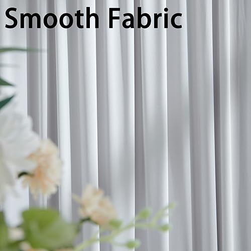 Miniatura 4 de Cortina de telón de fondo plateada sin arrugas de 10 x 8 pies para fiestas, cortinas de poliéster grueso para bodas, fiestas de cumpleaños,