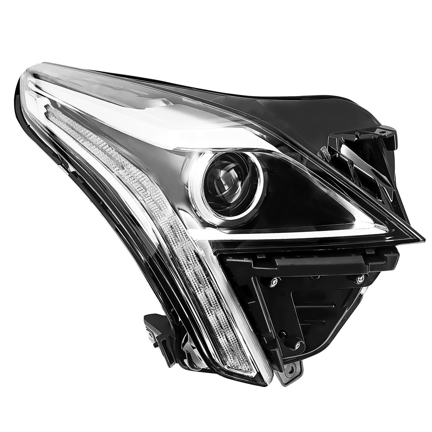 84496131 Front Right Passenger Side Headlight Replacement for Cadillac XT5 2017 2018 2019 Halogen with Blub and LED DRL Daytime Running Light 23386129 84167550 84648548