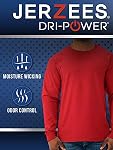 Jerzees Mens Dri-Power Long Sleeve T-Shirt MultipackT-Shirt