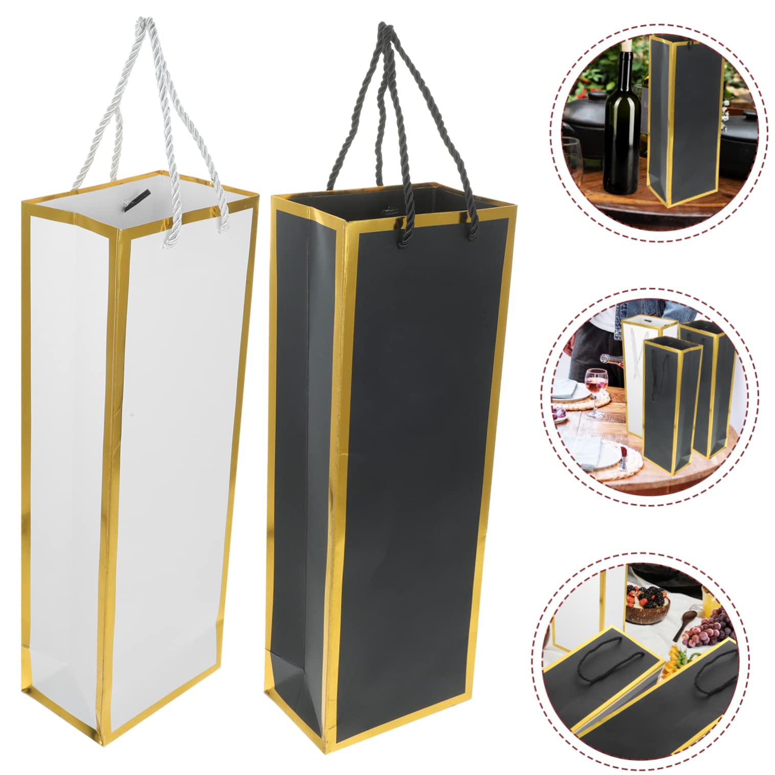 minkissy 12pièces Cadeau pour Bouteille de Vin Papier à Vin pour Offrir de Transport pour Bouteille pour Cadeau Raffiné