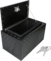 Vista 23 de Caja de Herramientas para Cama de Camión de 63 Pulgadas, Resistente, Pick up con Banda de Rodadura de 5 Barras, Caja de Almacenamiento, Cajas