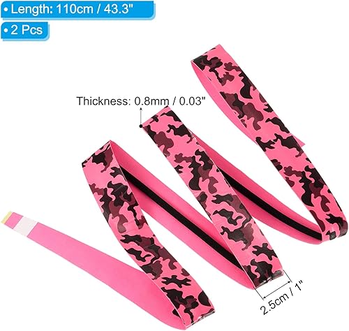 Miniatura 2 de PATIKIL Agarre de raqueta con crestas de amortiguación, cinta de agarre de poliuretano, antideslizante, absorbente, patrón de camuflaje para caña de