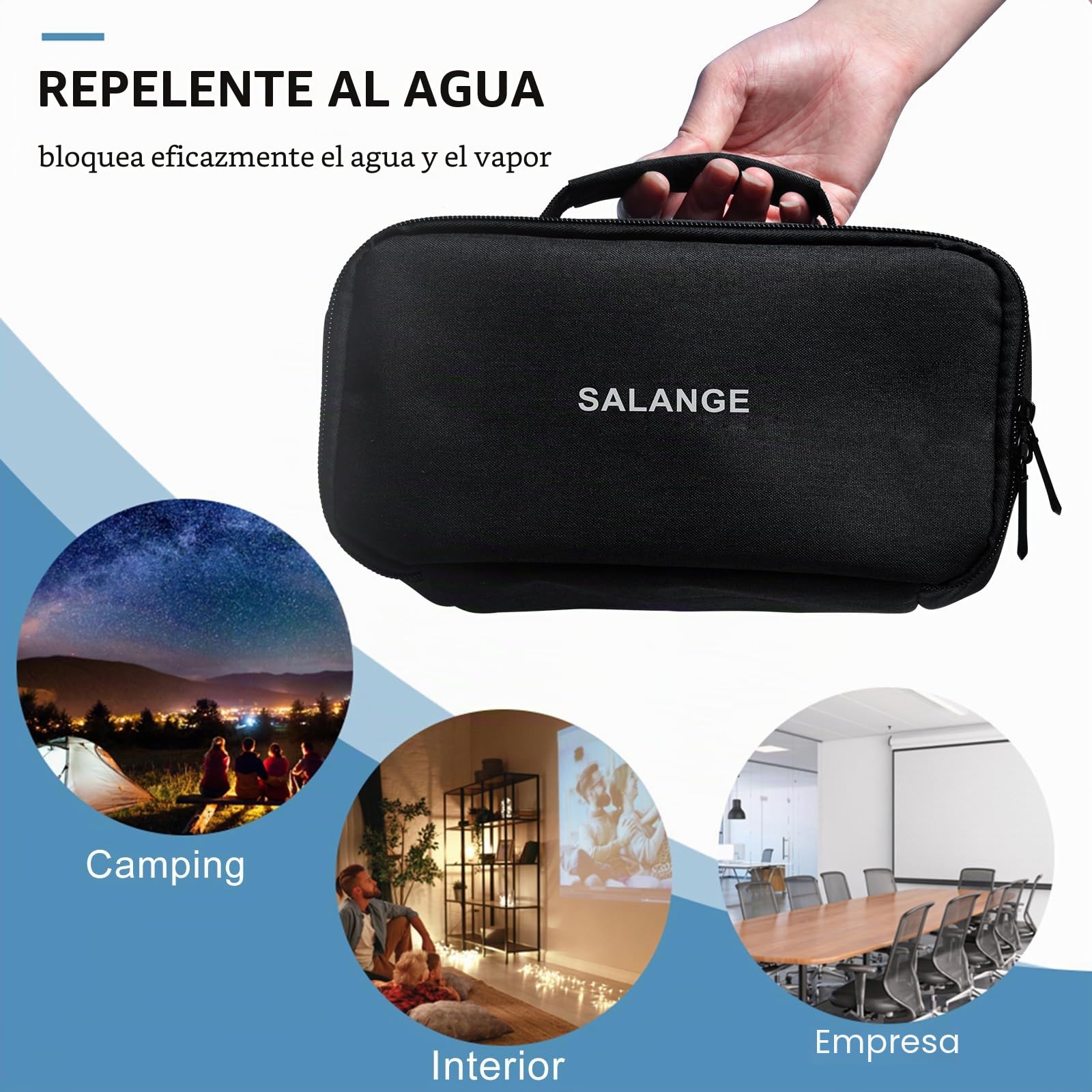 HY320 - Funda para proyector (EVA, Resistente al Agua y a los Golpes, Funda de Transporte, Bolsa de Viaje, Bolsa de Transporte), Negro