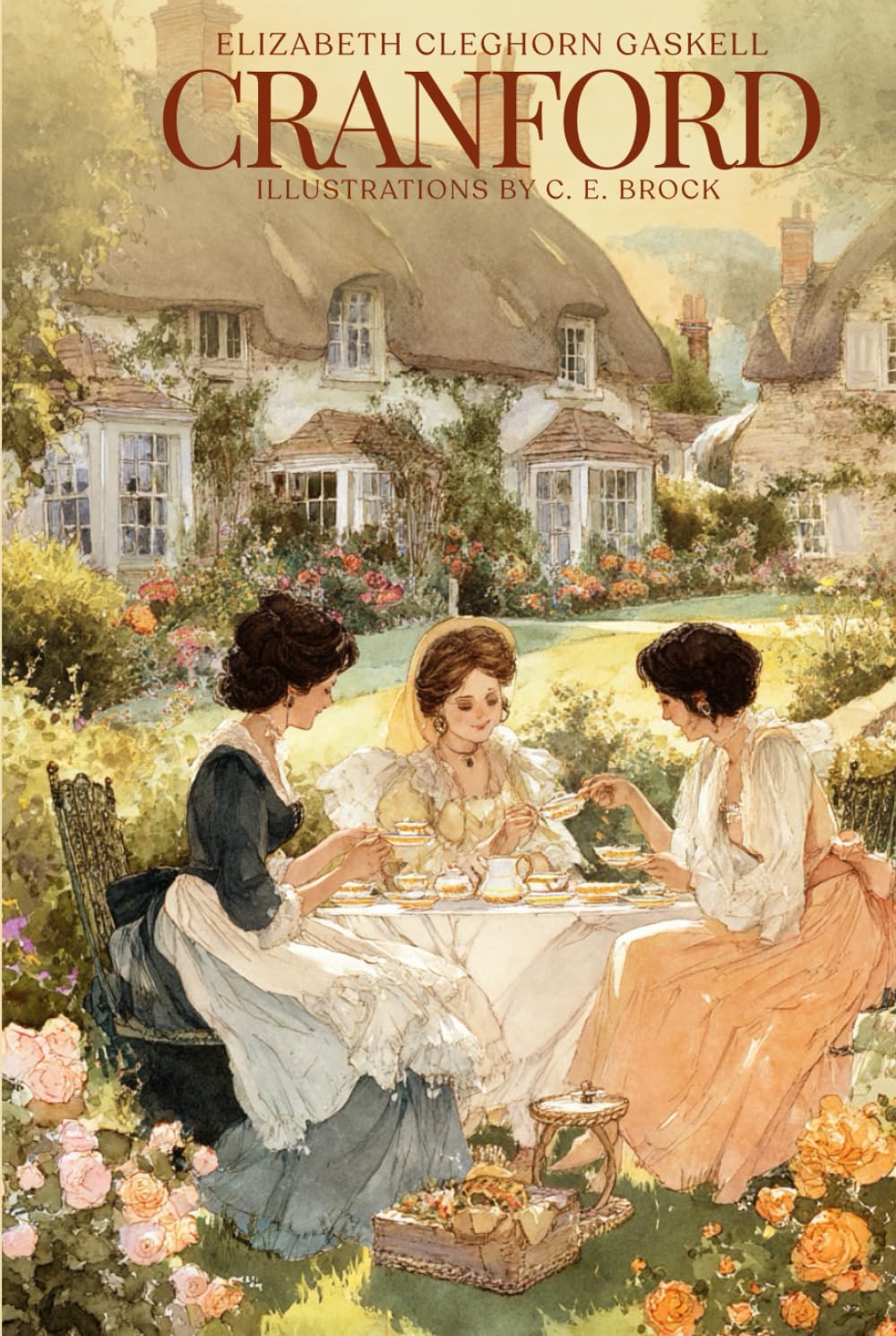 Cranford : A Literary Fiction Classic of English Village Life: with original Illustrations and Annotated