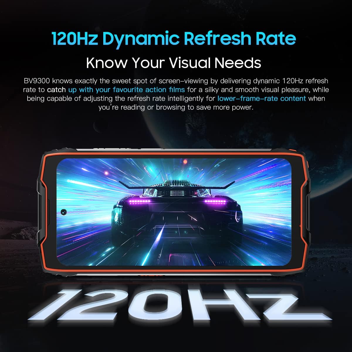 Blackview BV9300 Smartphone Rugged(Telemetro laser da 40M), 15080mAh Batteria, 21GB+256GB, 6,7'' 120Hz 2.3K Display, 50MP+32MP Fotocamera, IP68 IP69K Android 12 Impermeabile Cellulare, GPS NFC Nero - Immagine 4