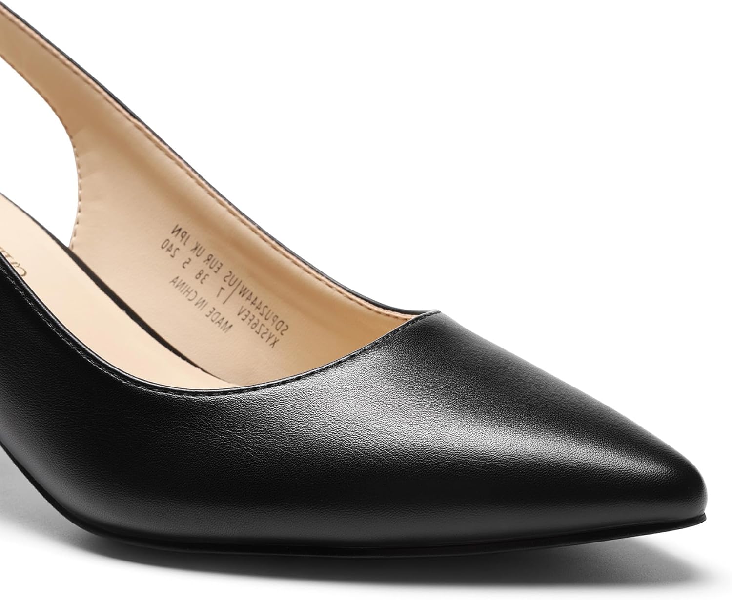 DREAM PAIRS Women's Kitten Heels Slingback Closed Pointed Toe Low Pumps Shoes Women Party Wedding Sexy Casual Dress Shoes - Image 7