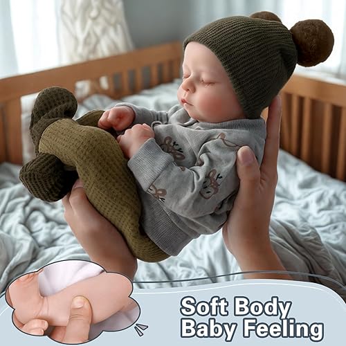 Miniatura 4 de BABESIDE Muñecas de bebé Reborn realistas de 20 pulgadas, cuerpo de vinilo suave y realista, muñeca de bebé de la vida real con accesorios de