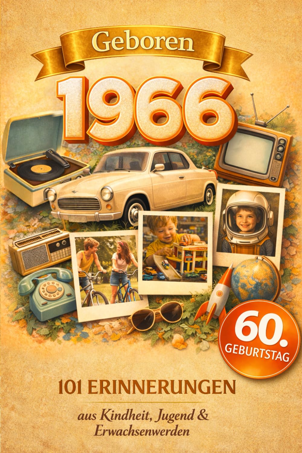 Geboren 1966: 101 Erinnerungen aus Kindheit, Jugend & Erwachsenwerden - Eine nostalgische Zeitreise zum Durchblättern, Ausfüllen & Reflektieren | Das besondere Geschenk zum 60. Geburtstag
