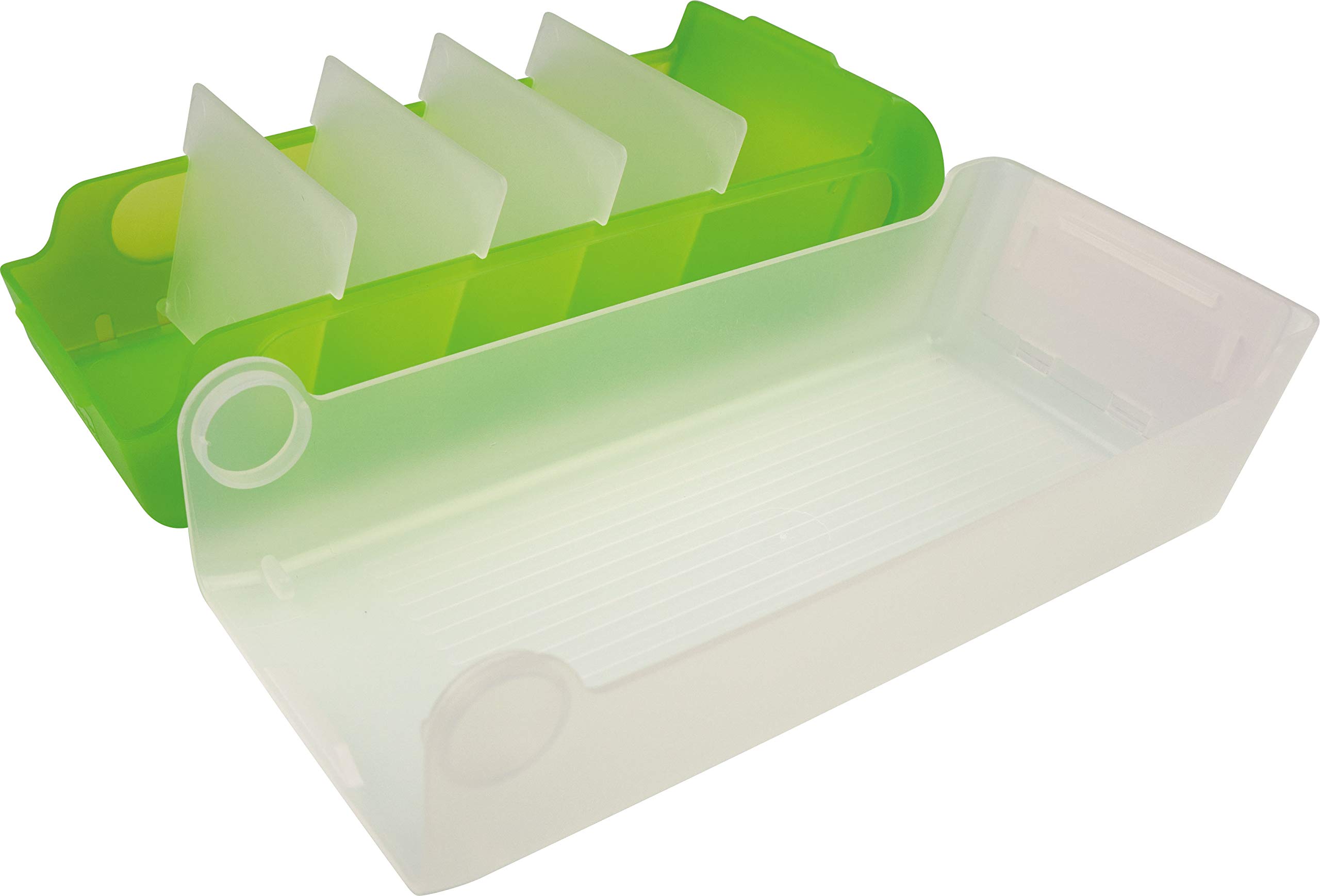 Helit Beebox Boîte à cartes flash A8 pour 600 cartes Vert citron