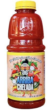 Arriba Chelada, Spicy Clam & Sea Salt, 32 fl. oz.12 CountPack of 1