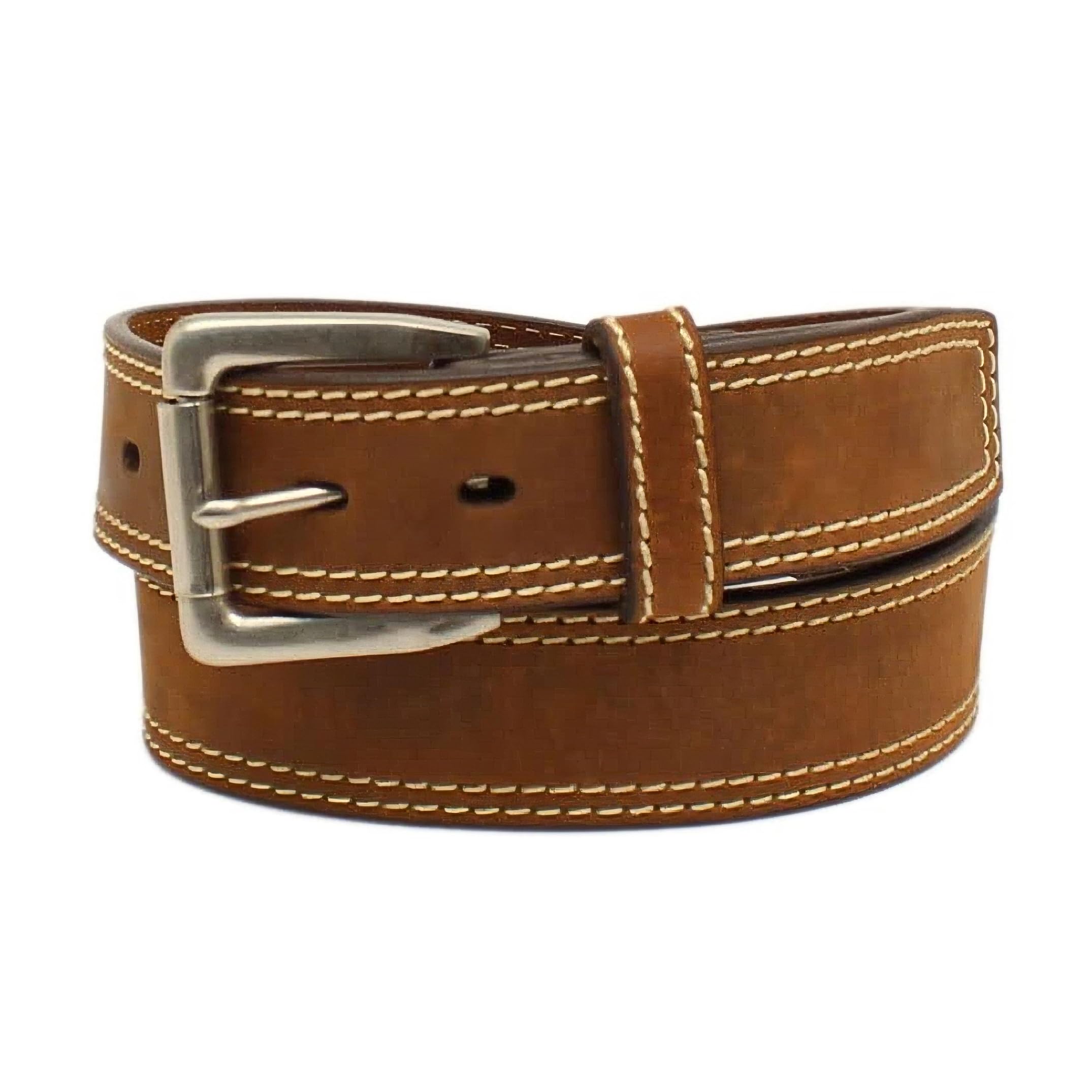 ARIAT Men's Contrast Double-Stitched Leather Belt