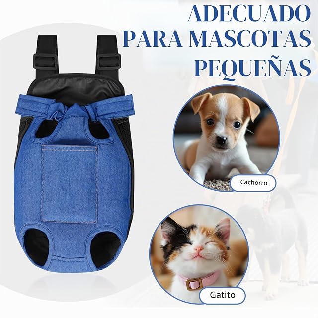 Foto 3 de 8 de Bolso para Perros Pequeñps,Transportin Perro Pequeño con Bolsillos para Guardar Objetos Pequeñps Teléfonos…