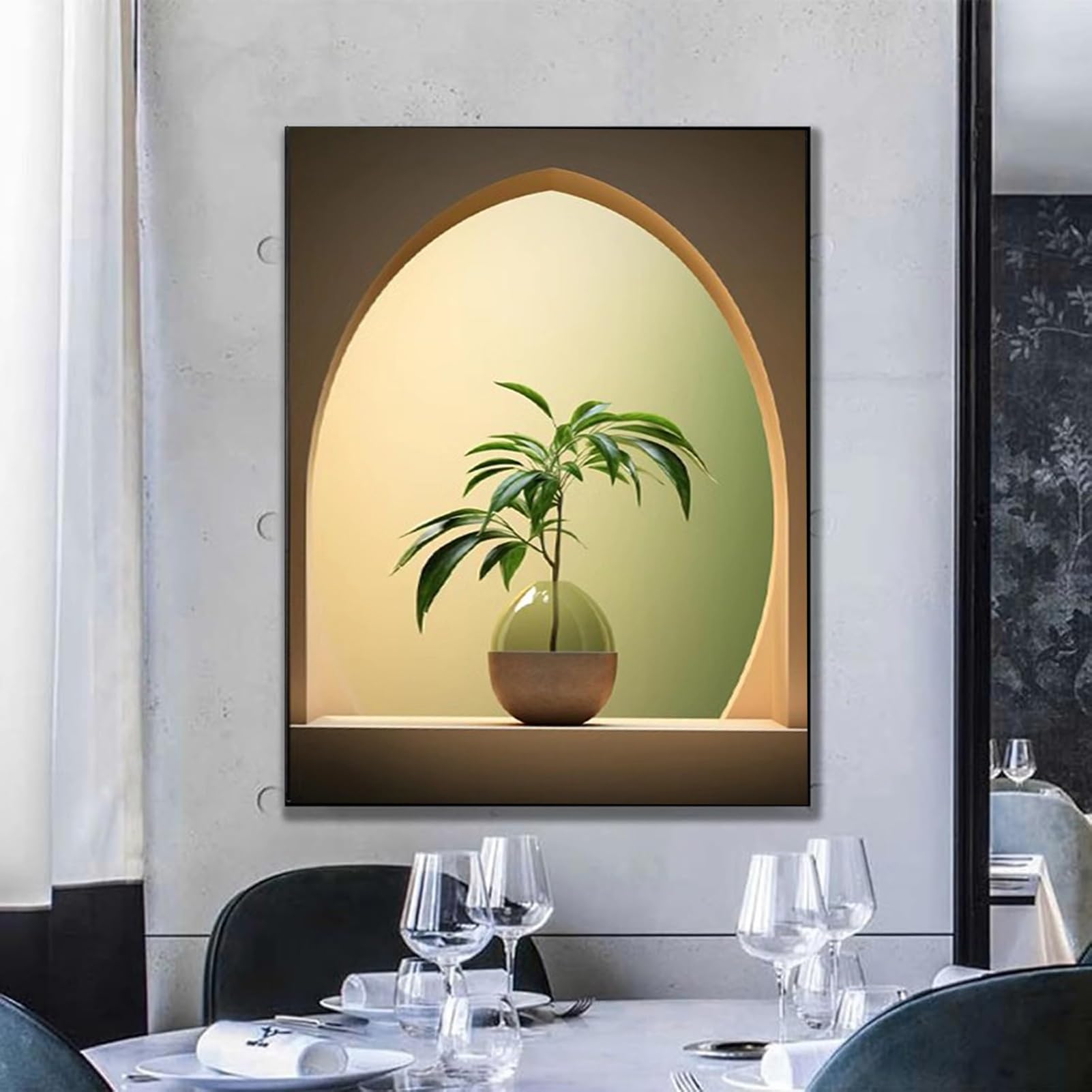 Generico Decorazione Della Scatola Del Contatore Elettrico Coprire L'interruttore Di Alimentazione Quadri Decorativo Della Nascondere Scatola Distribuzione(D,50X60CM)