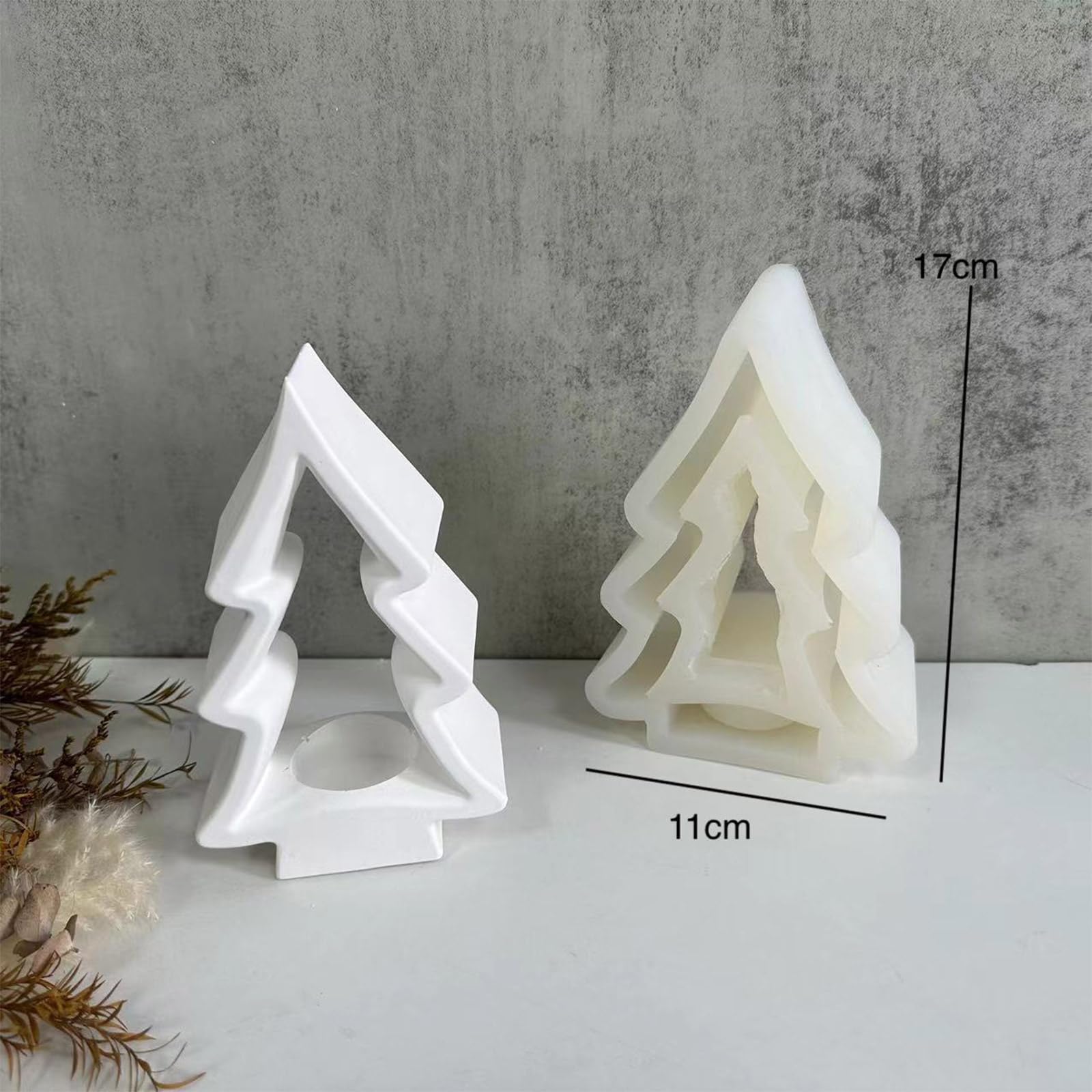 Simpatico albero di Natale candeliere stampi in silicone stampo gesso ornamento tavolo portacandele stampo soggiorno