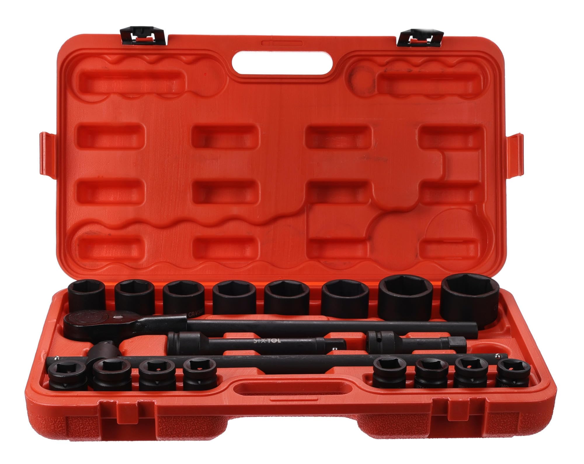 Set di Chiavi meccaniche 2 | Set di Chiavi a Bussola Heavy Duty con cricchetto, 21 Pezzi