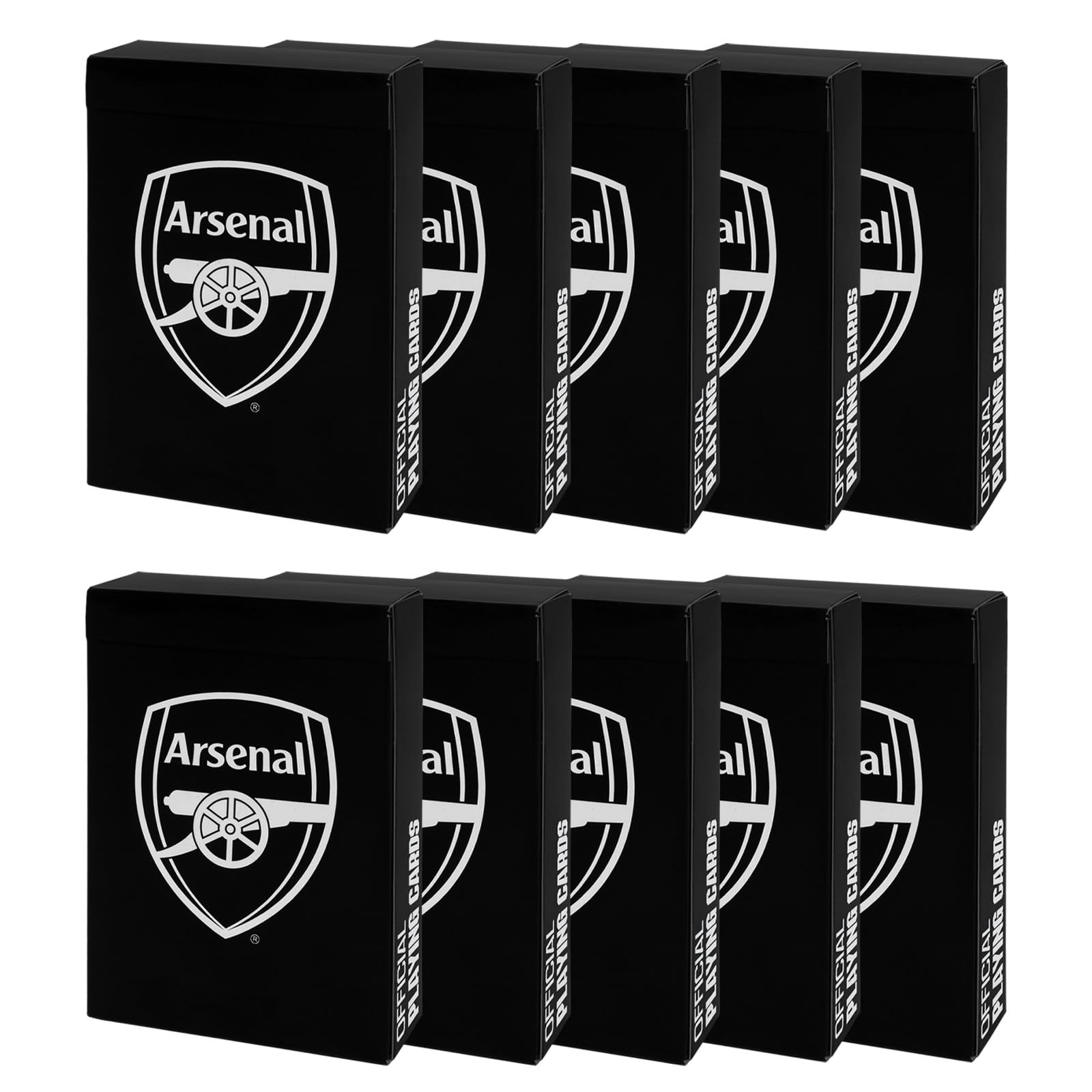 Arsenal F.C. Playing Cards - Official Football Gift 52-Card Deck, 10 Pack