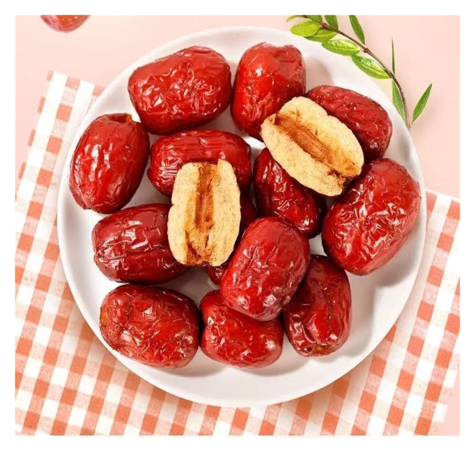 Datteri croccanti e croccanti, confezionati singolarmente, Datteri rossi secchi snocciolati, Snack pronto, Busta da 7 g(40bag)