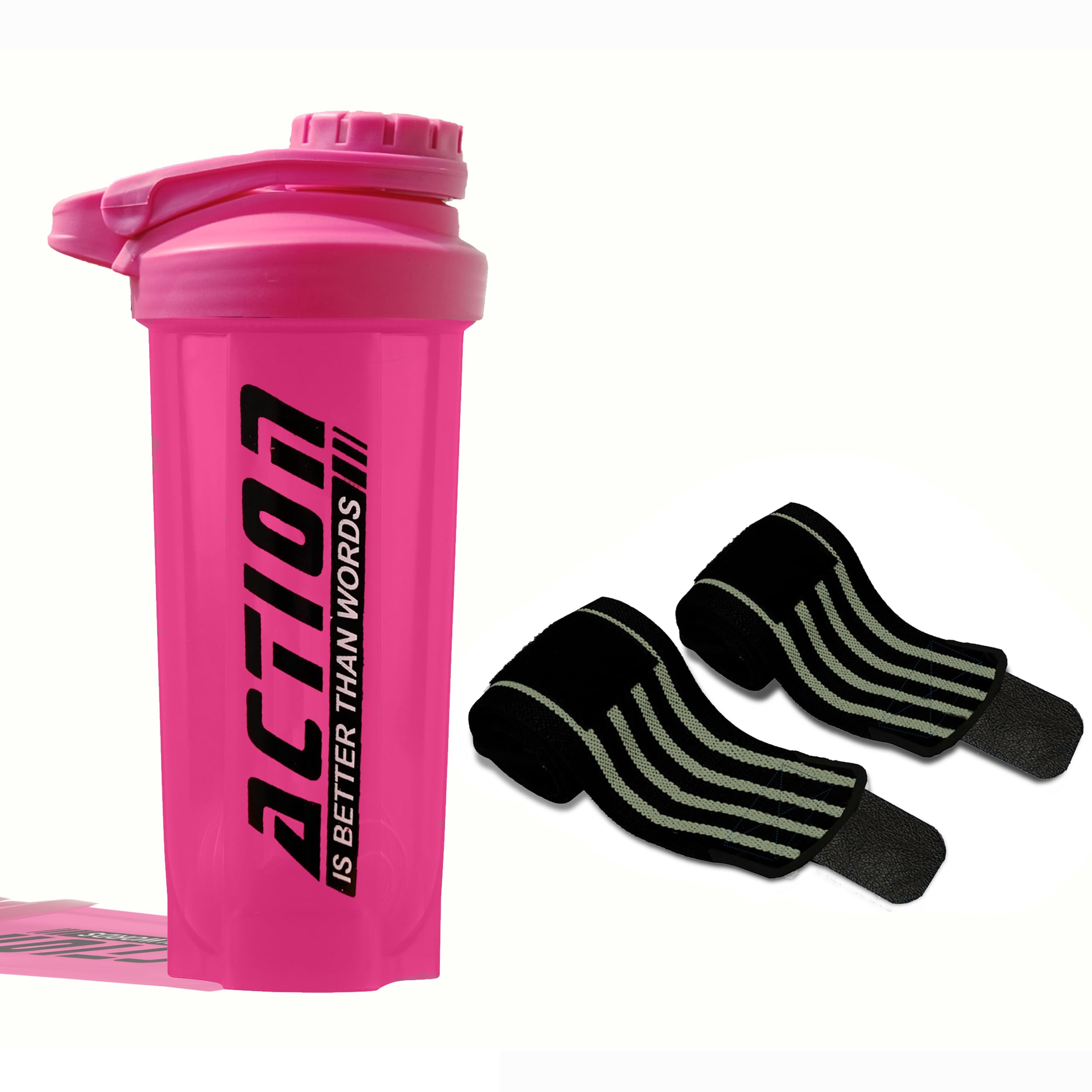 TRUE INDIAN Professional Gym Shaker Bottle With Wrist band Gym Band Ideal for girls and boys, Leak proof Protein Preworkout and BCAAs (700 Millilitres)-image-17
