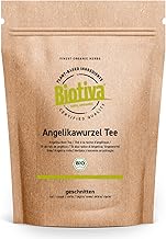 Biotiva Organic Angelica Root Tea 100g - Angelica Archangelica - Bottled and Controlled in Germany (DE-ÖKO-005)