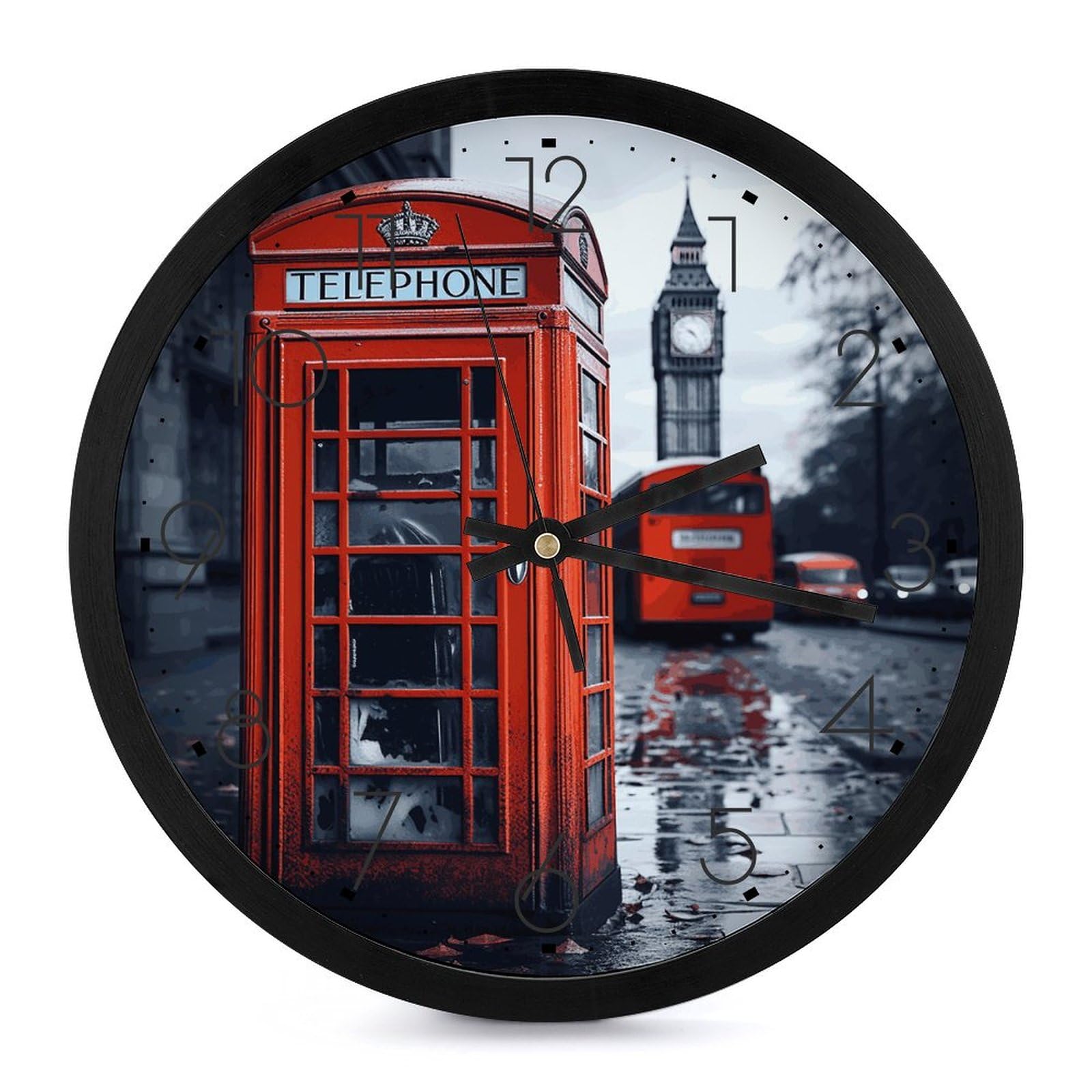 Horloge murale à piles ronde pour éliminer le tic-tac agaçant dans votre chambre