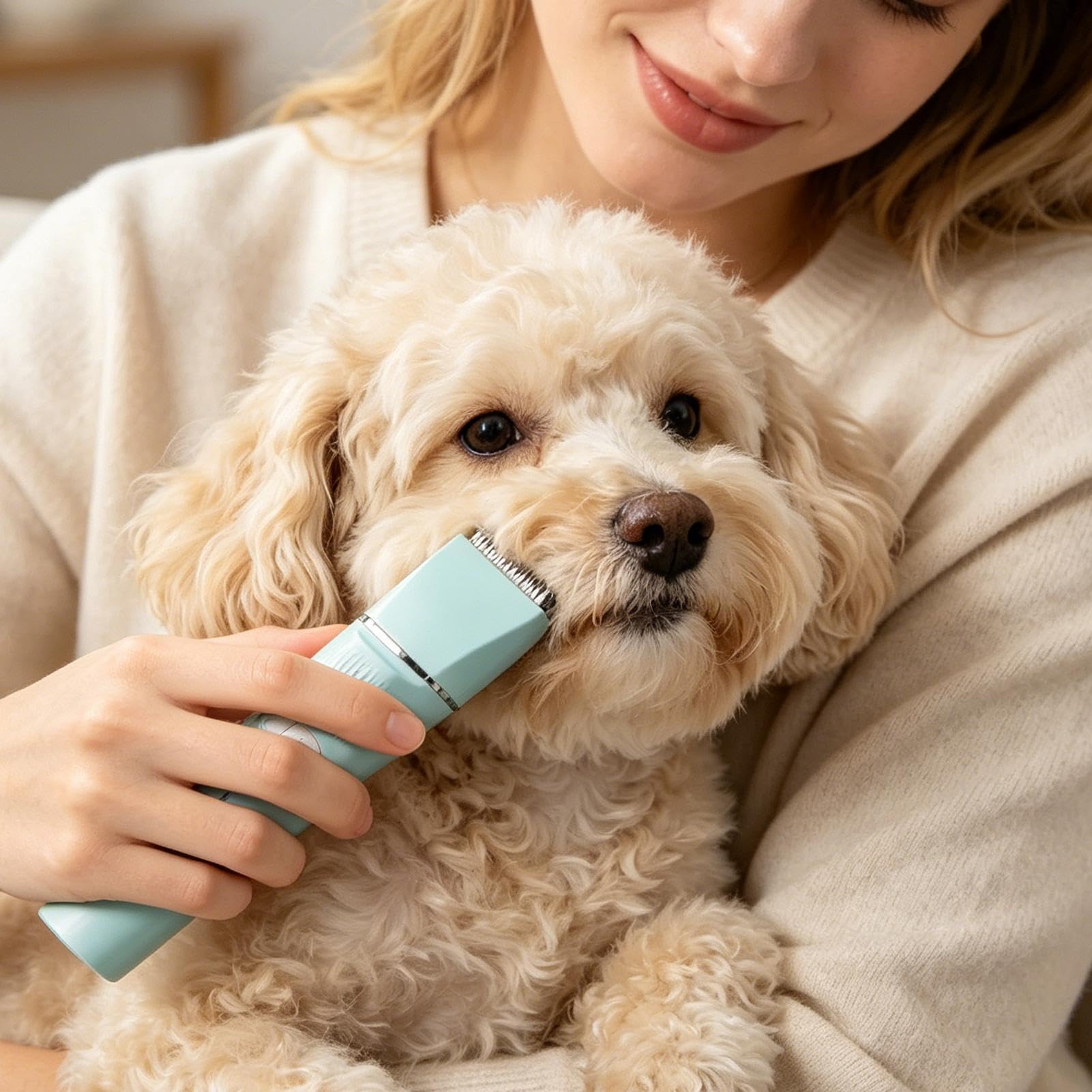 Cortacésped eléctrico para patas de perro recargable cuatro en con