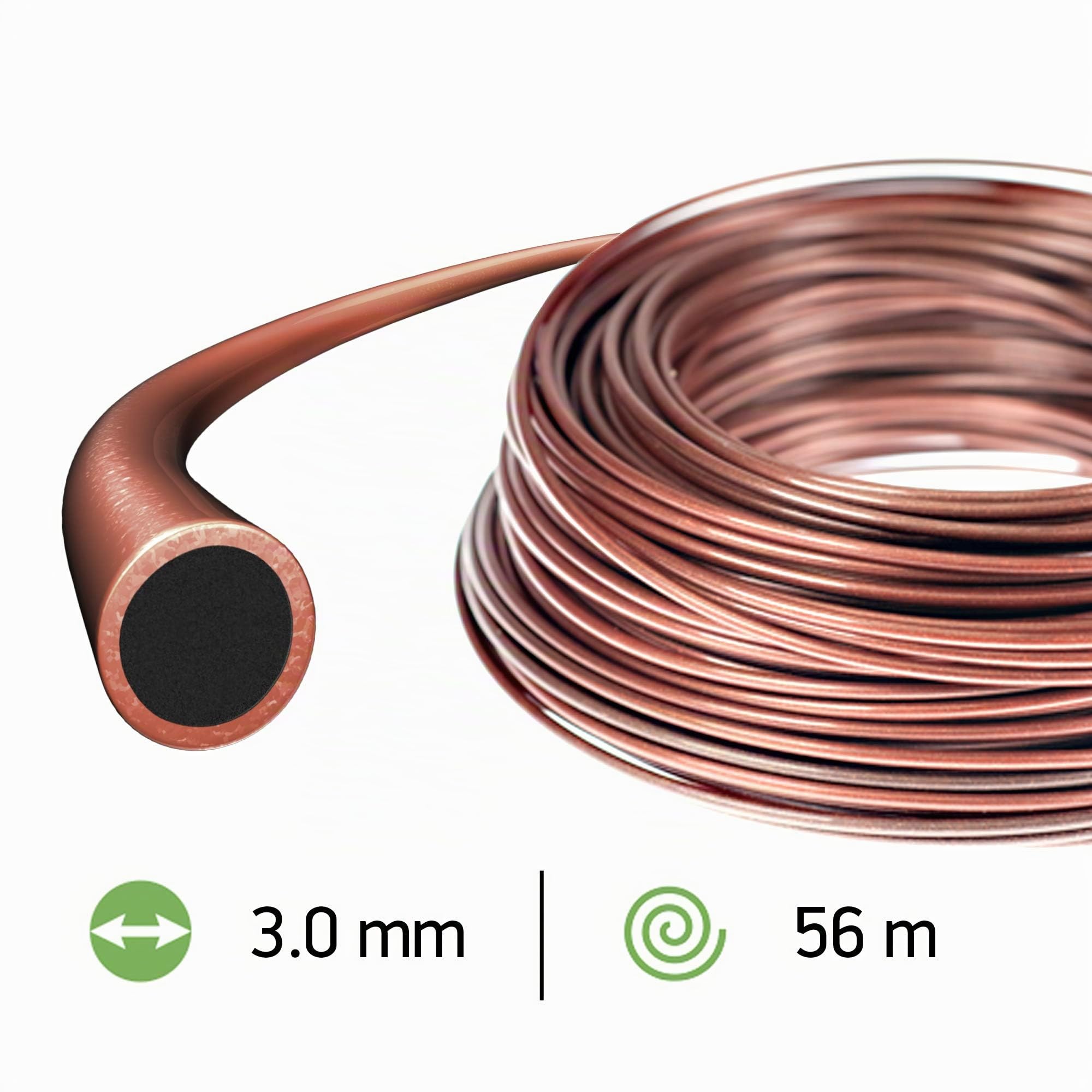 Oregon Hilo Resistente al calor para Desbrozadora 3mm, Hierba, Maleza, Vegetación y más, Hilo de Nylon de Gran Resistencia, Compatible con la Mayoría de Modelos Estándar, 3.0mm x 56m (545821)