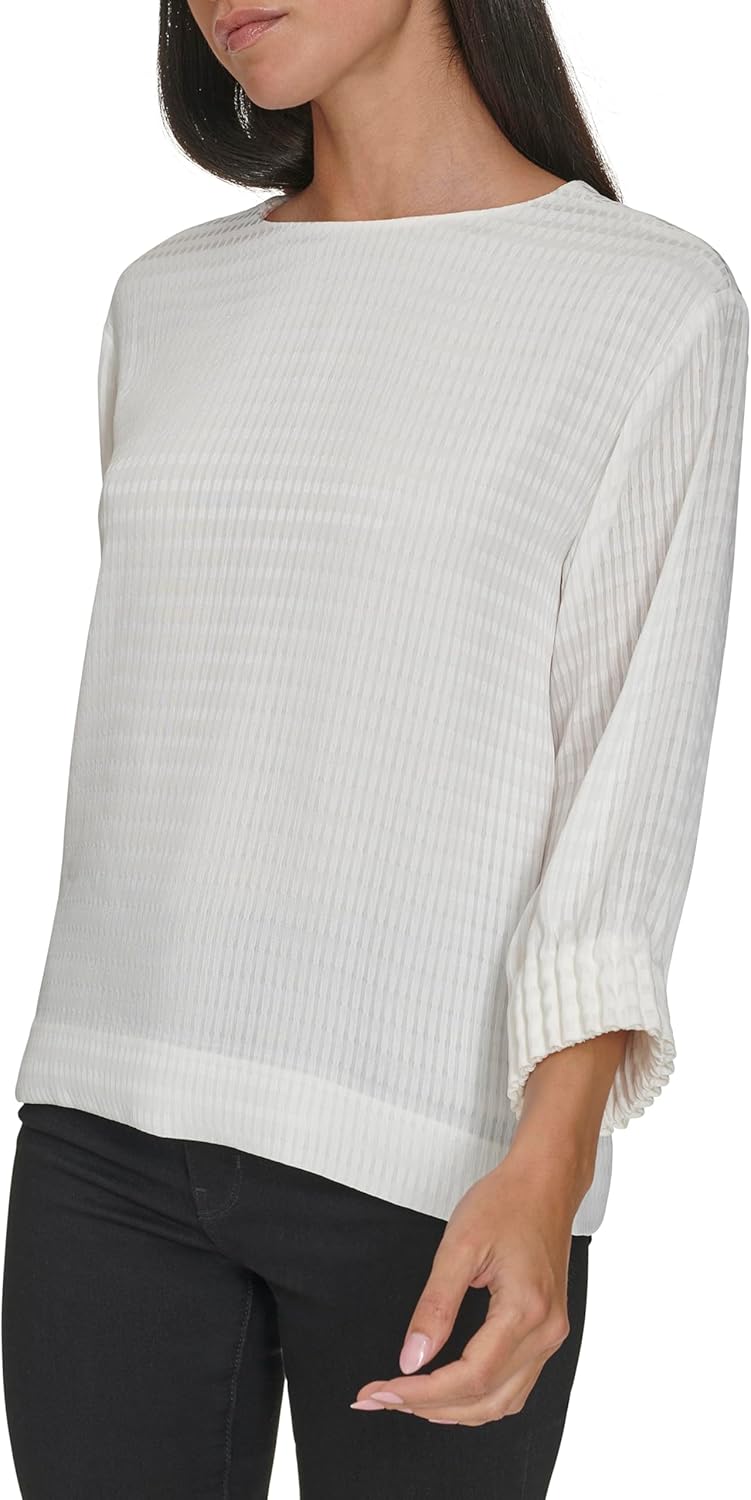 Calvin Klein Womens Long Sleeve Blouse - Image 3