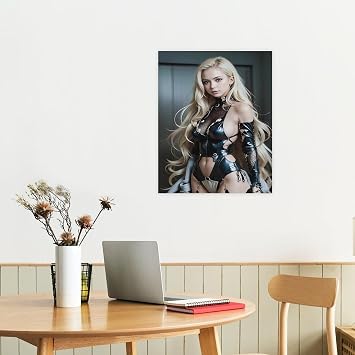 Sexy Hot Girl Poster For Walls Sexy Model Canvas Painting Prints Wall Art Home Bar Kitchen Coffee Man Cave Garage Wall Decor Art Frameless 8x10inch