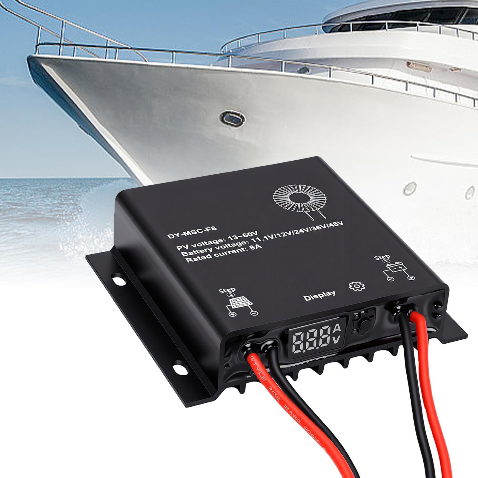 Controlador de Carga Solar MPPT 8A para Batería LFP AGM