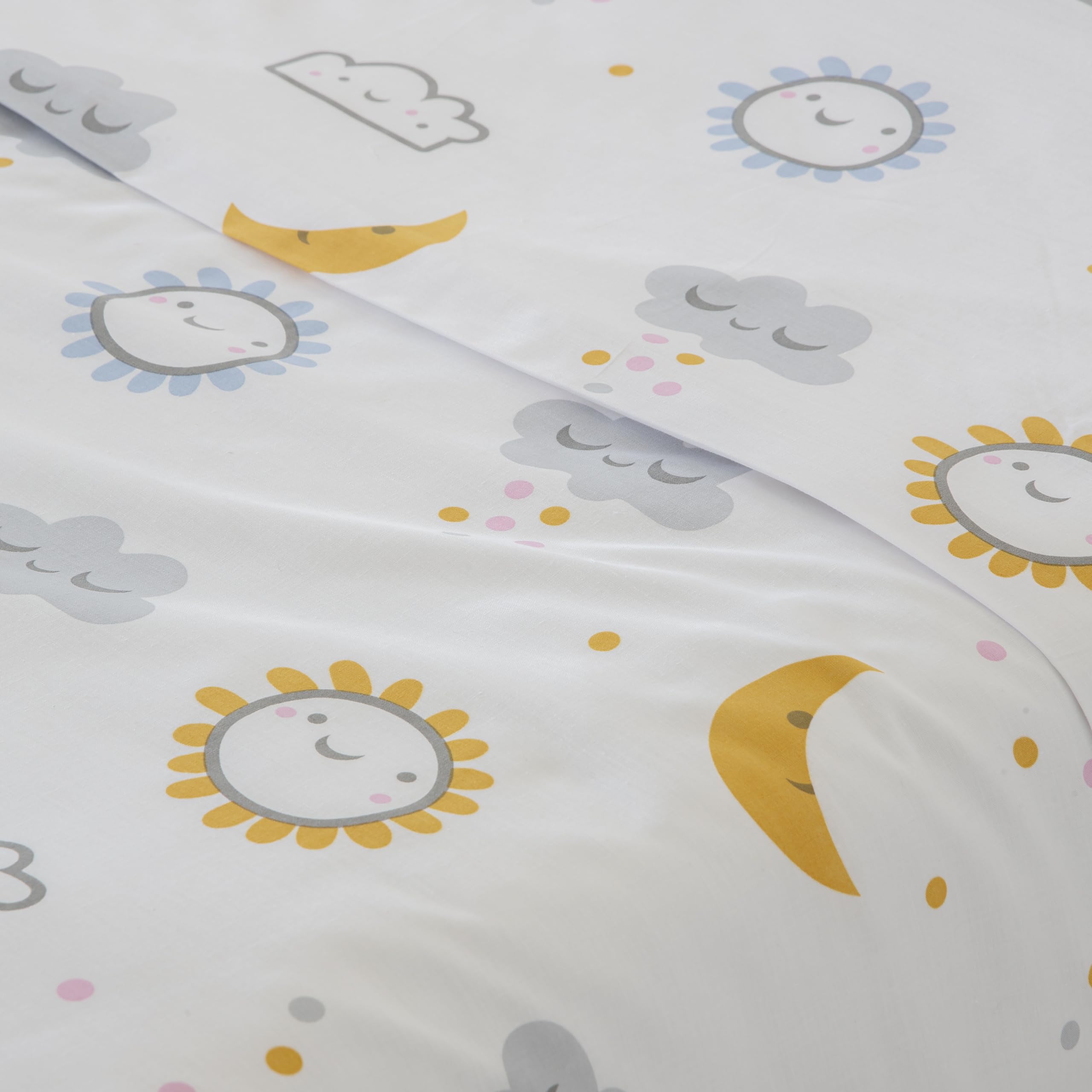 COTTON ARTean Juego sábanas Infantil 105 Algodón Poliéster Diver Mostaza | Incluye 3 piezas: encimera, bajera ajustable, 1 funda de almohada. Certificado OEKO-TEX