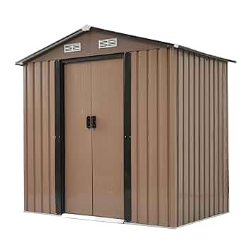 Amazon | OSJ 物置 屋外 スチール 倉庫 戸外収納庫 幅184*奥行き