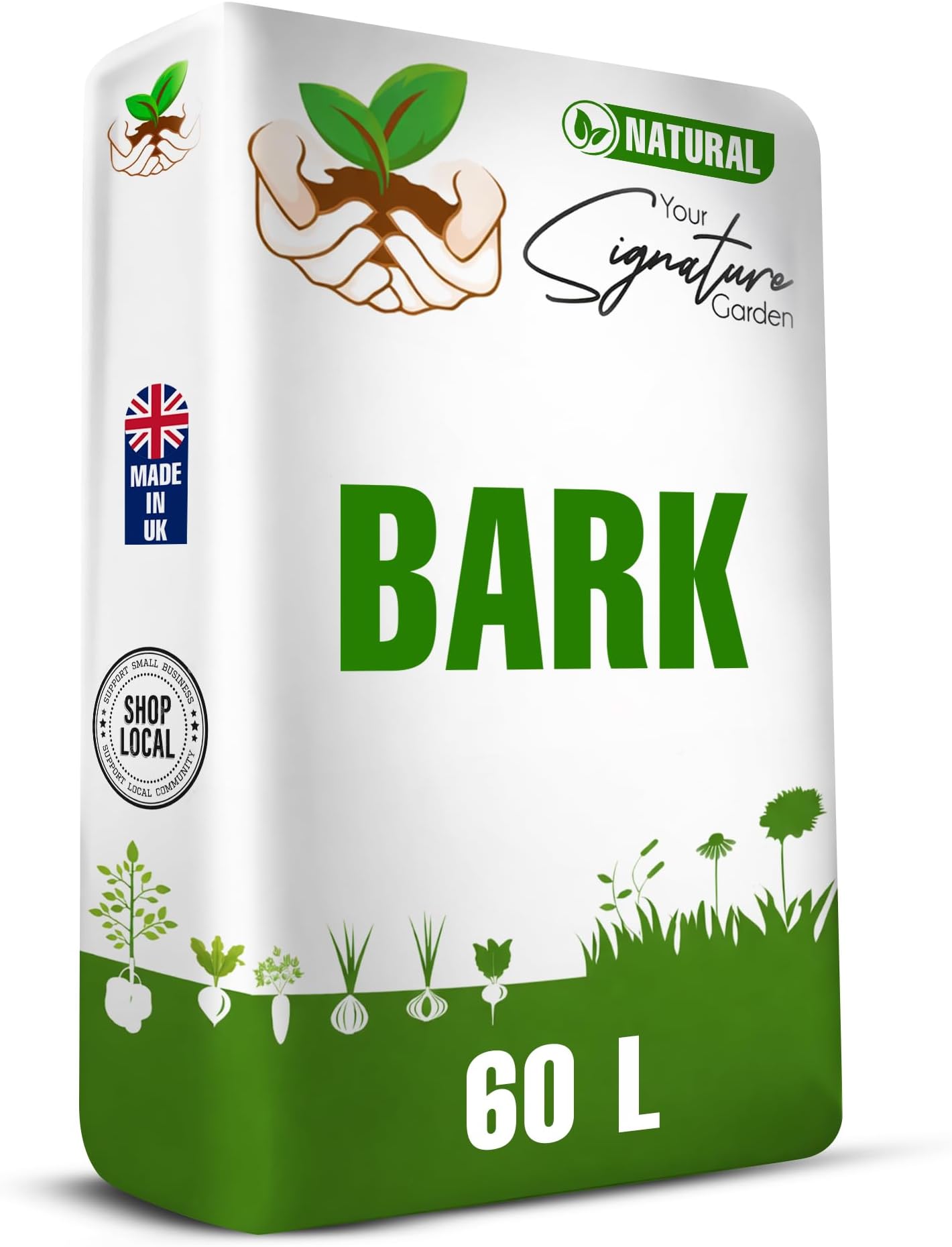 โ Laeto Bark Chippings 60L, Decorative Garden Bark Mulch Wood Chips for Beds | For beds, borders, trees and outdoor gardens, natural rustic finish, landscaping ground cover
