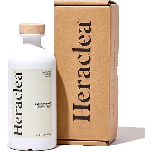 Heraclea - Early Harvest - Extra Virgin Olive Oil - Organic Olive Oil - Extra Virgin - Cold Pressed - Polyphenol Rich EVOO - 16.9oz Bottle