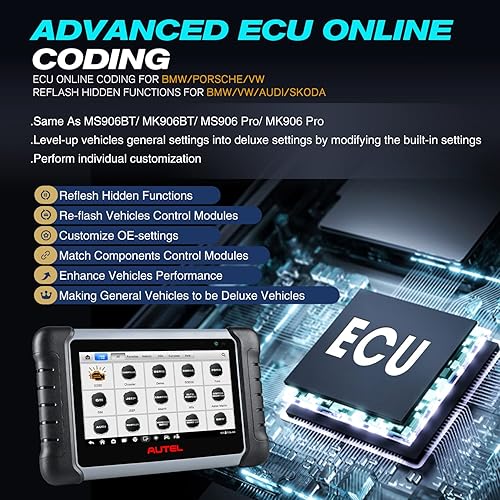 Miniatura 4 de Escáner Autel MaxiPRO MP808S KIT, herramienta de escaneo bidireccional 2026 V3.0, actualización de 2 años, codificación ECU, más de 3K pruebas, más