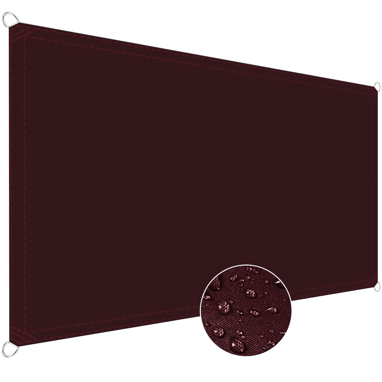 Voile d'ombrage pour couverture patio et serre vin rouge 1.5x4m