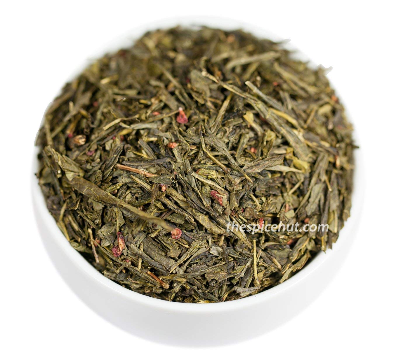 Raspberry Green Tea, Loose Leaf Green Tea - Caffeinated | bulk 8oz, 80-100 cups | The Spice Hut, First Sip of Tea