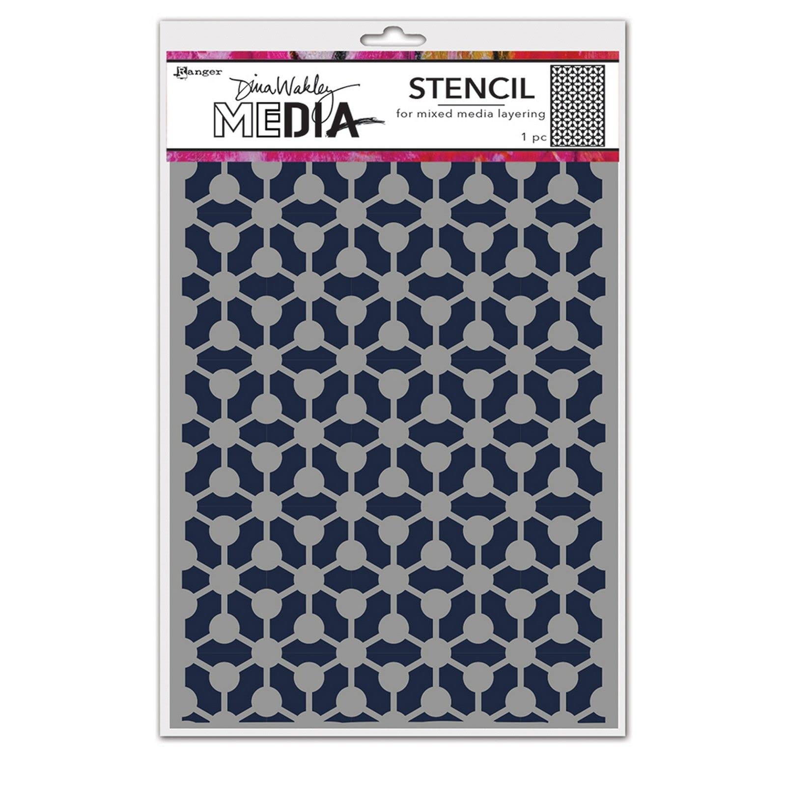 Dina Wakley Media Stencils DINA WAKLEY Bonds, Acrylic