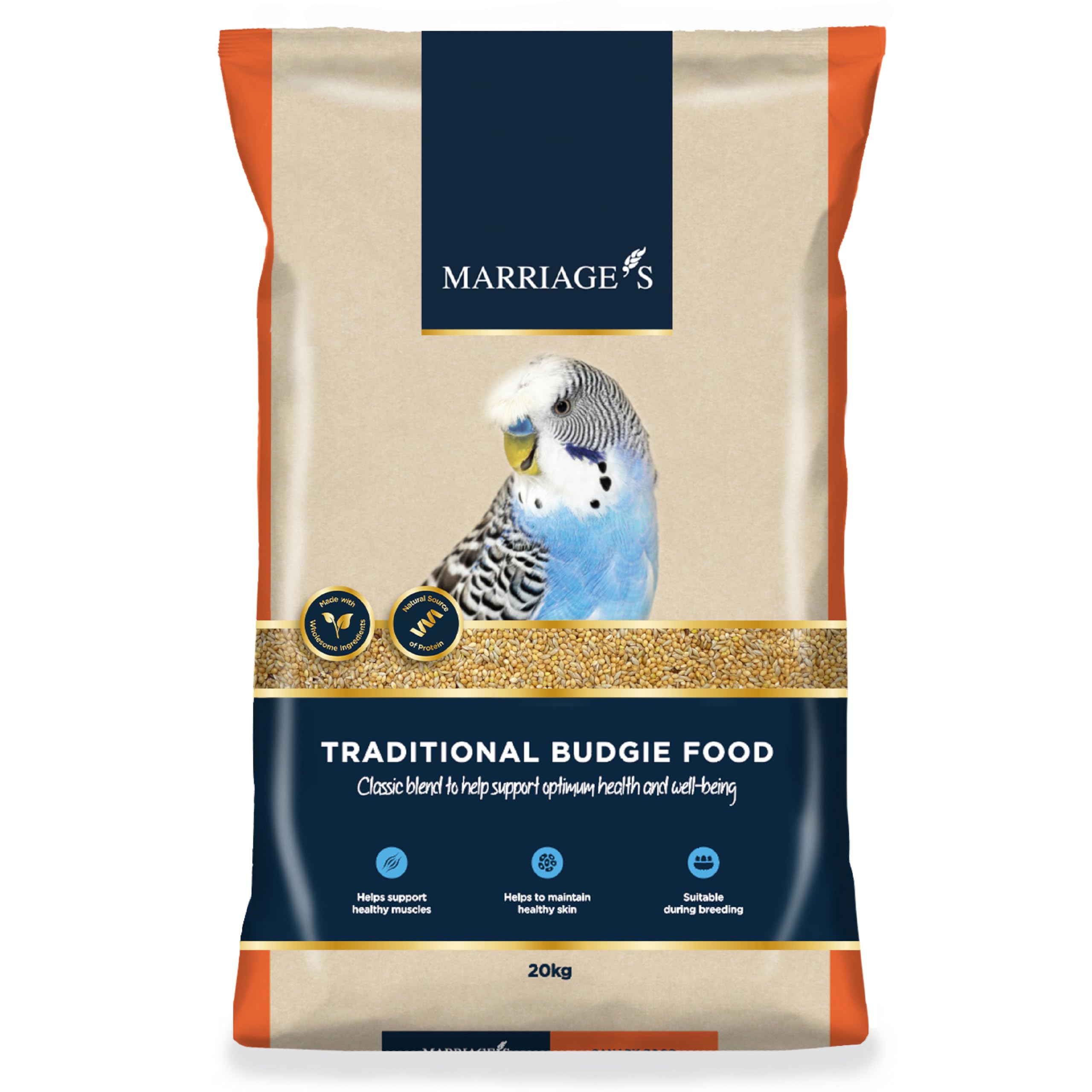 Marriages - Budgie Tonic Food, Budgie Seed and Bird Food with Red Millet, Oats, Nyjer Seed, Wholesome, Packed with Fibre and Protein (1kg) — view 10
