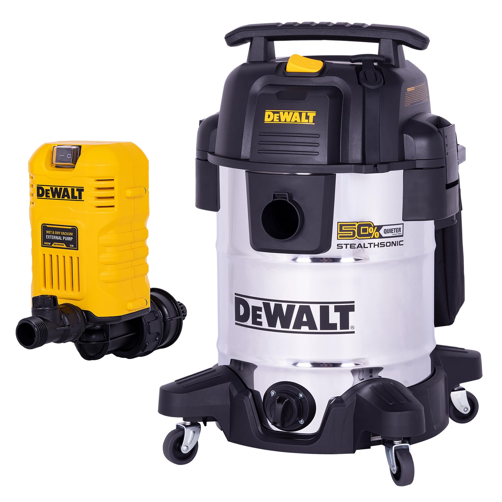 Amazon.com: DEWALT 10 Gallon STEALTHSONIC Shop Vacuum Wet and Dry