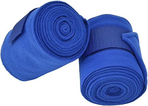 Miniatura 2 de TOPINCN 4 piezas de polainas de caballo, vendaje de urdimbre de pierna de caballo, polainas de aro para patas de caballo, forro polar para vaca,