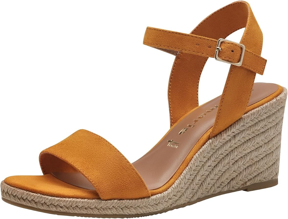 Tamaris Sandales Compensées Femme Talon 7,5 Cm – Confort & Élégance Pour L'Été, Modèle 28702-42